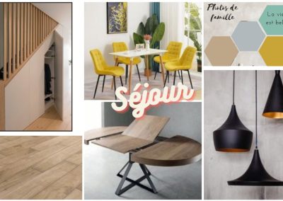 planche tendance Rénovation intérieure avant après - séjour lumineux