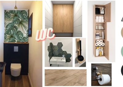 planche tendance Rénovation intérieure avant après - WC